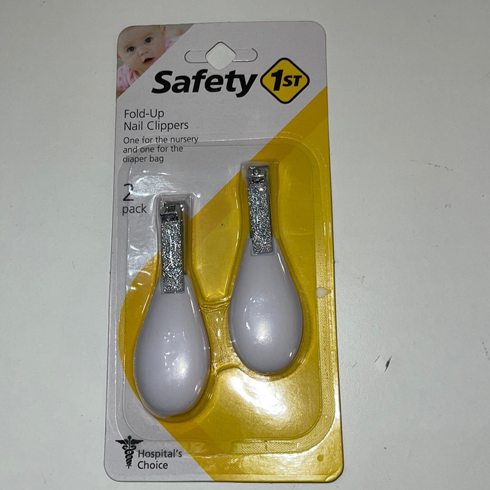 Safety First Fold-Up Nail Clippers 2 pack